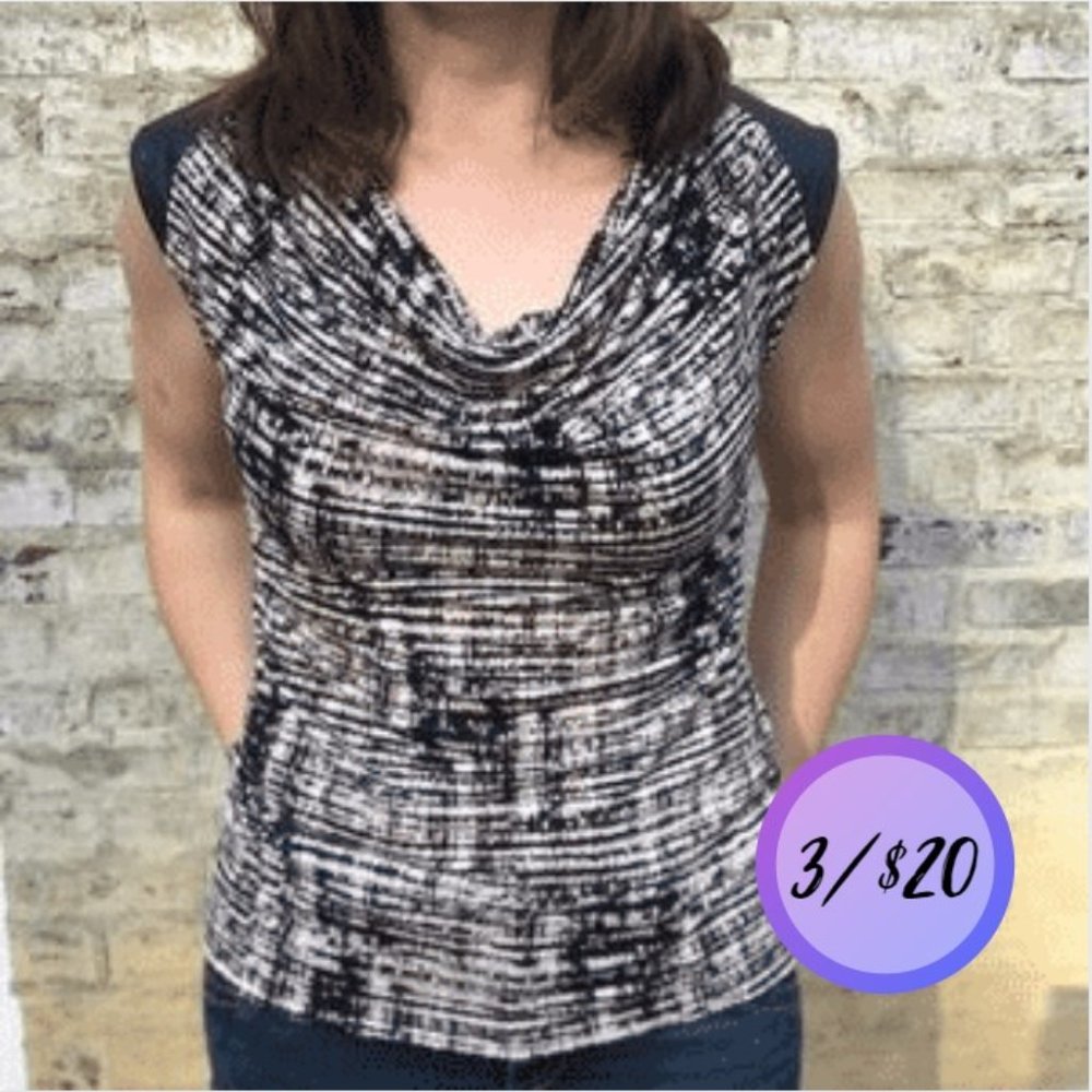 GOING SOON Calvin Klein Printed Sleeveless shell
